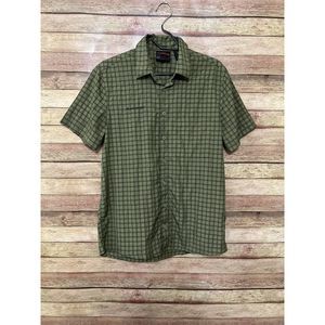 Mammut Lenni Plaid Short Sleeve Performance Button Up Shirt Men’s Medium